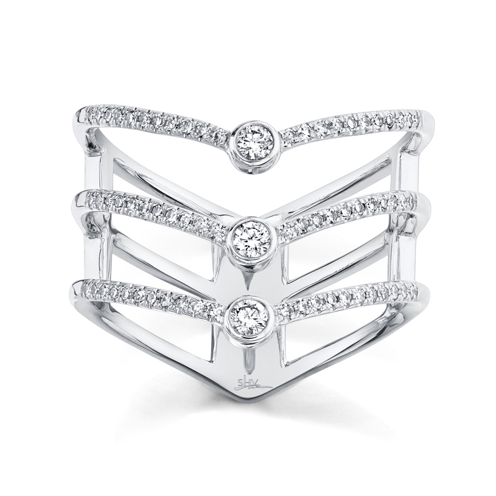 0.30Ct 14K W/G Diamond Bezel Ring