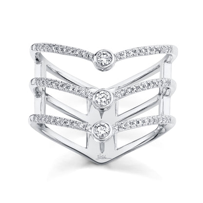 0.30Ct 14K W/G Diamond Bezel Ring