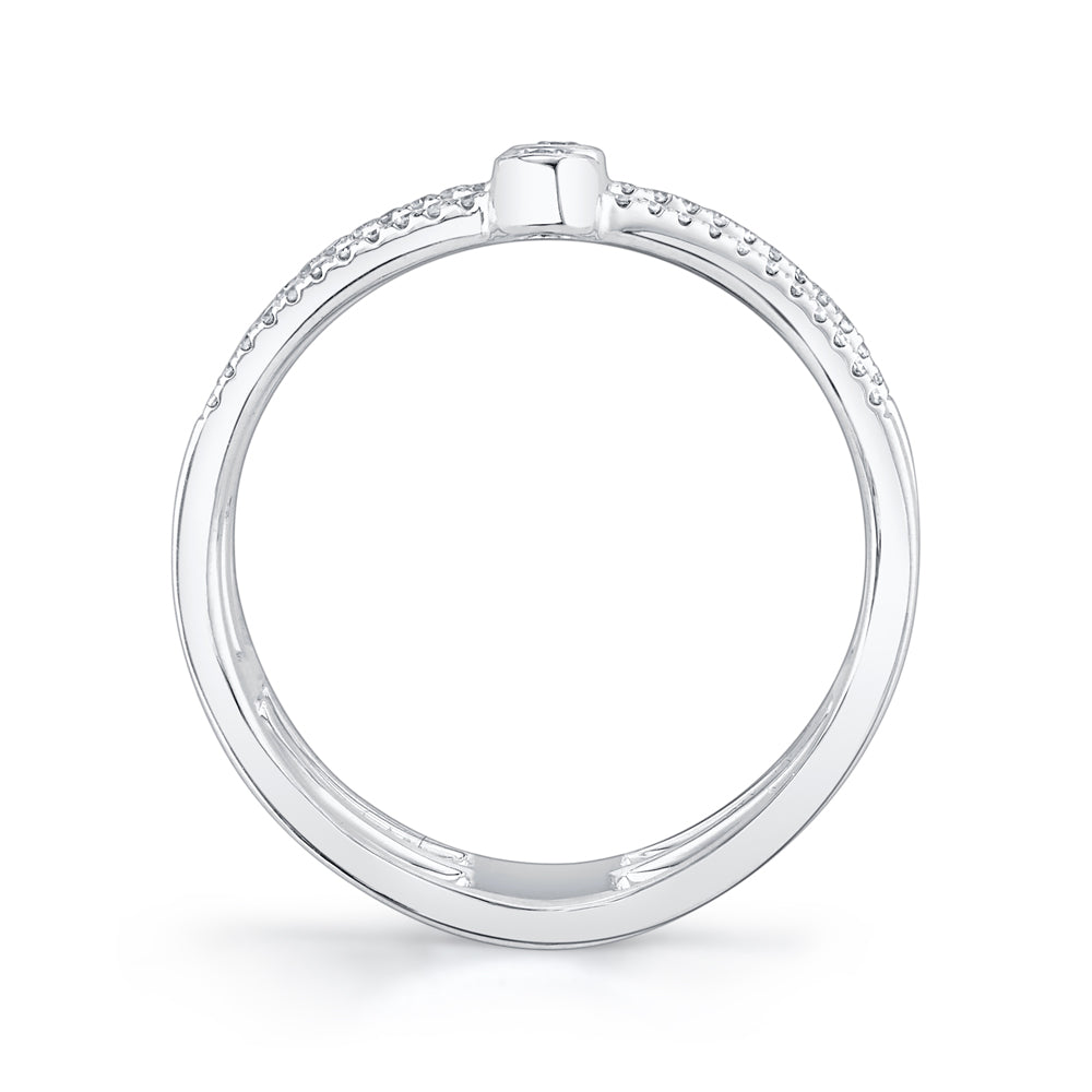 0.30Ct 14K W/G Diamond Bezel Ring