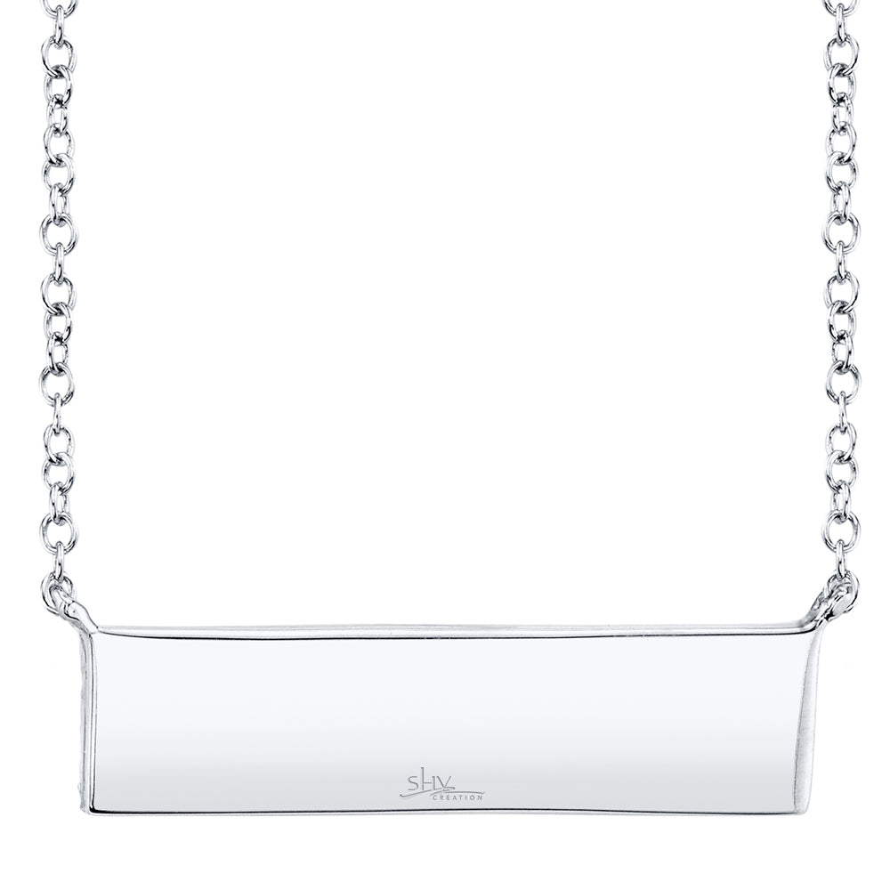 0.25Ct 14K W/G Diamond Pave Necklace