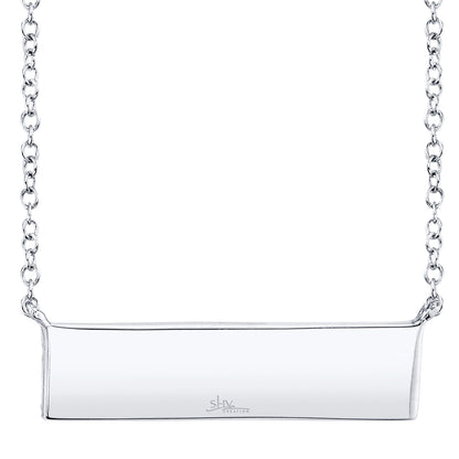 0.25Ct 14K W/G Diamond Pave Necklace