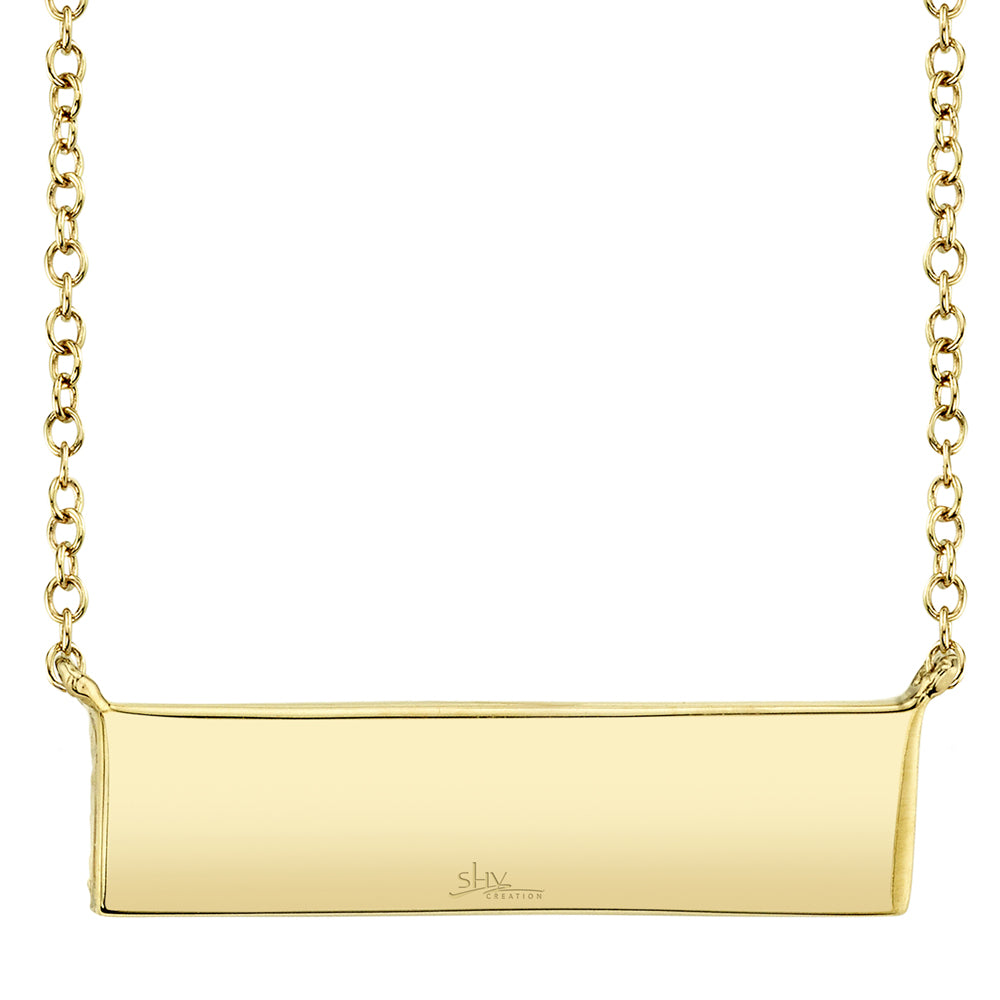 0.25Ct 14K Y/G Diamond Pave Necklace