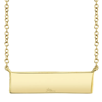 0.25Ct 14K Y/G Diamond Pave Necklace