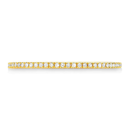 0.10Ct 14K Y/G Diamond Lady's Band