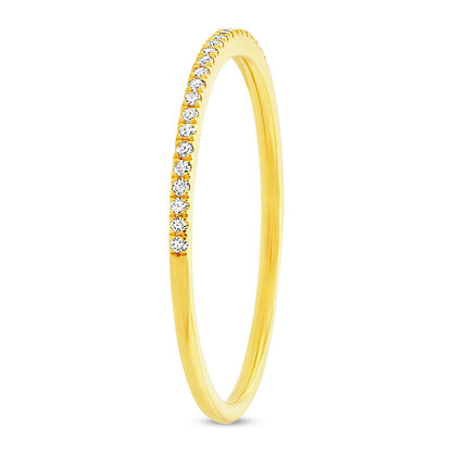 0.10Ct 14K Y/G Diamond Lady's Band