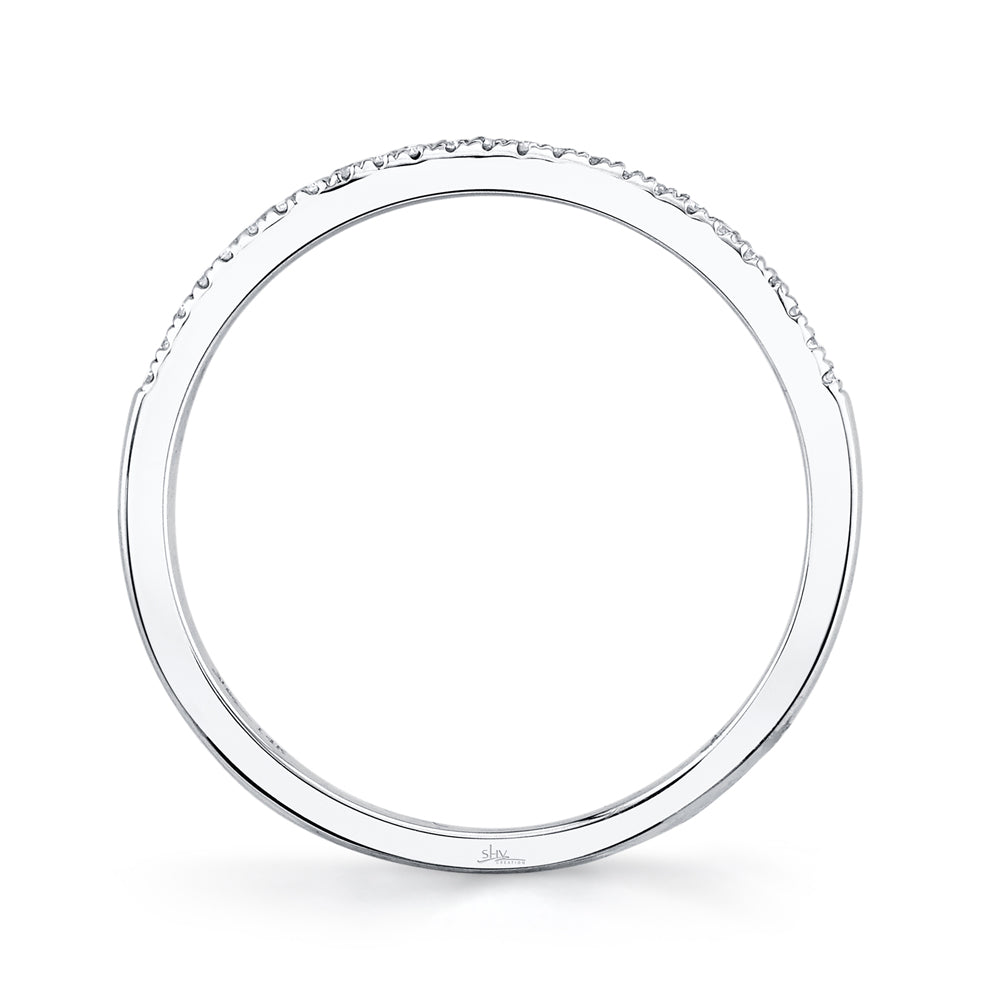 0.08Ct 14K W/G Diamond Lady's Band