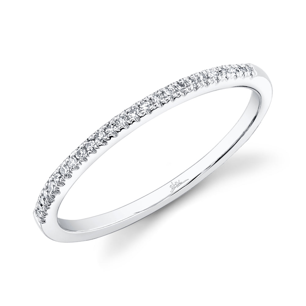 0.08Ct 14K W/G Diamond Lady's Band
