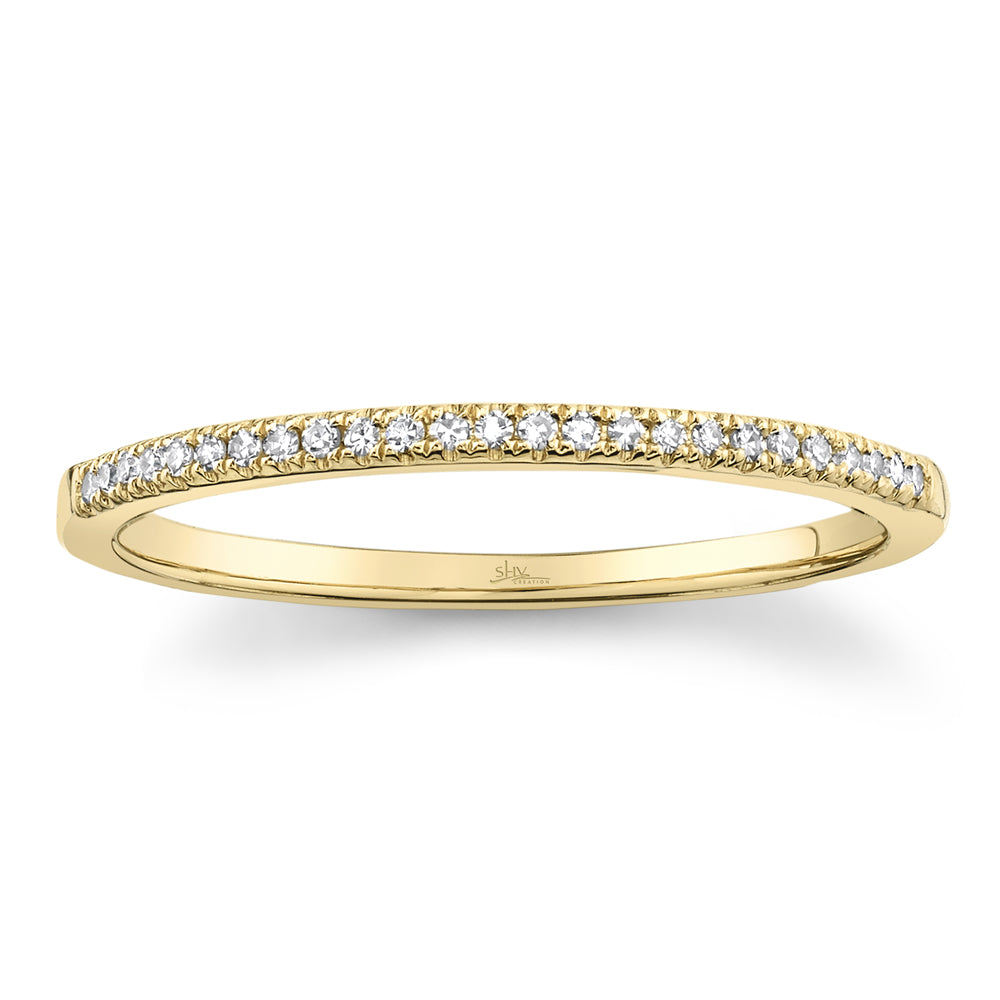 0.08Ct 14K Y/G Diamond Lady's Band