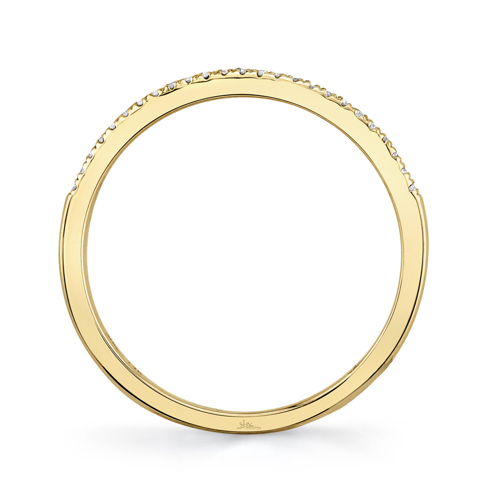 0.08Ct 14K Y/G Diamond Lady's Band