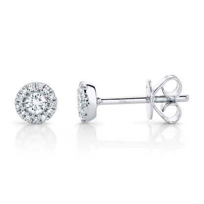 0.24Ct 14K W/G Diamond Stud Earring
