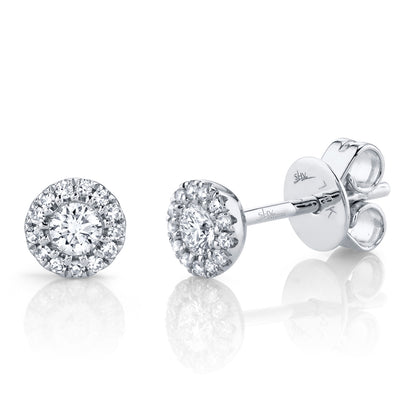 0.24Ct 14K W/G Diamond Stud Earring