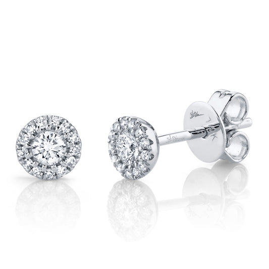 0.24Ct 14K W/G Diamond Stud Earring