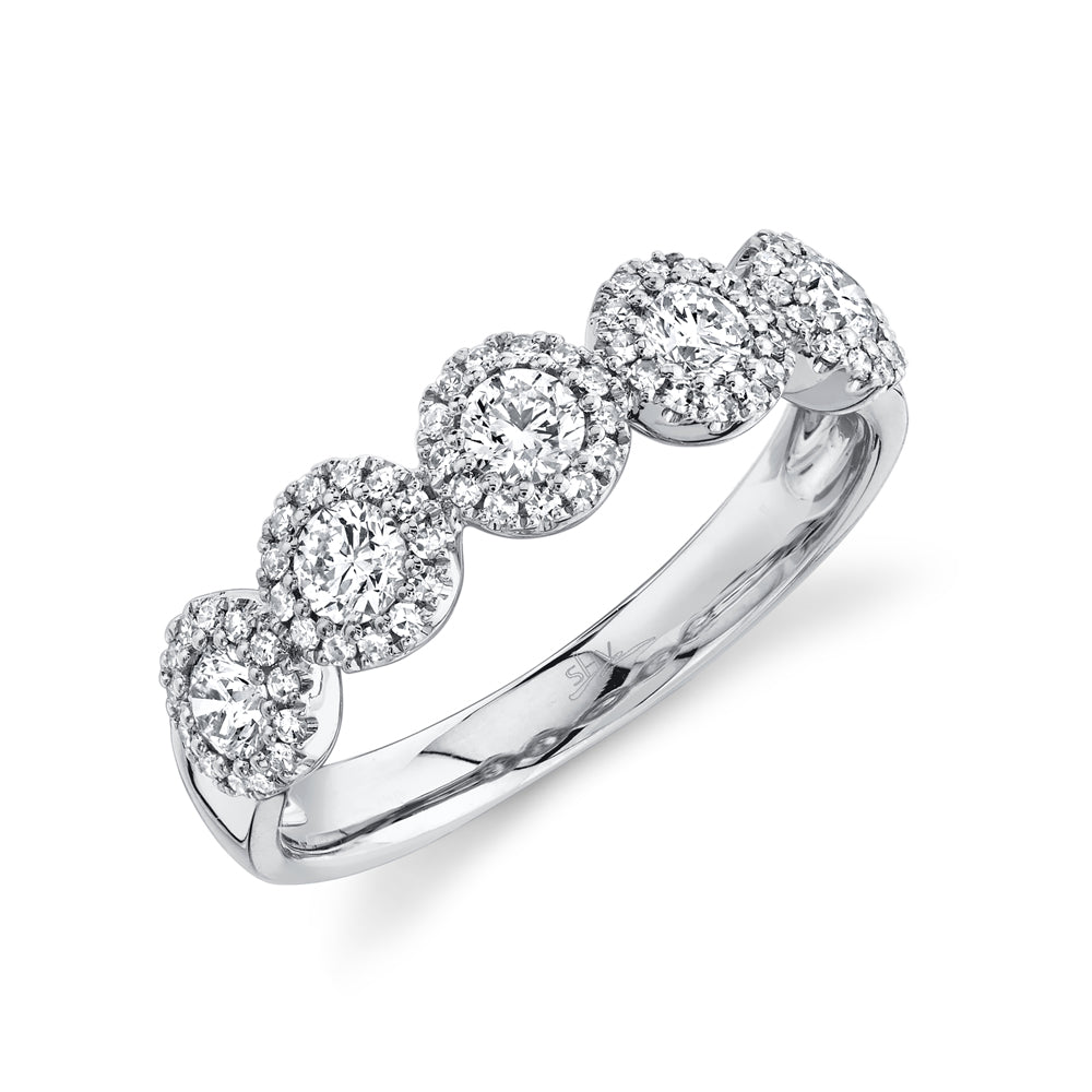 0.70Ct 14K W/G Diamond Lady's Band