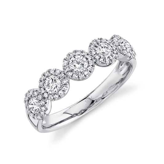 0.70Ct 14K W/G Diamond Lady's Band
