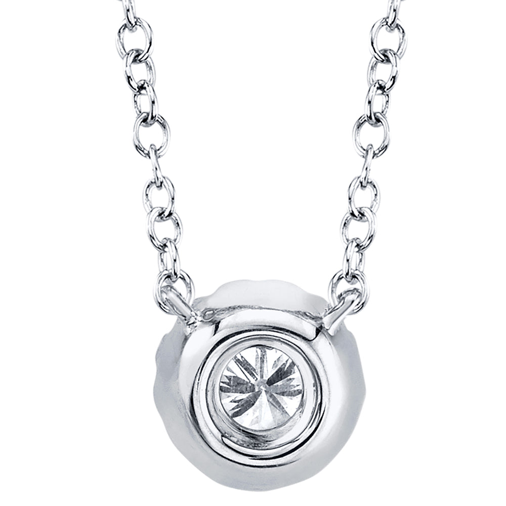 0.14Ct 14K W/G Diamond Necklace