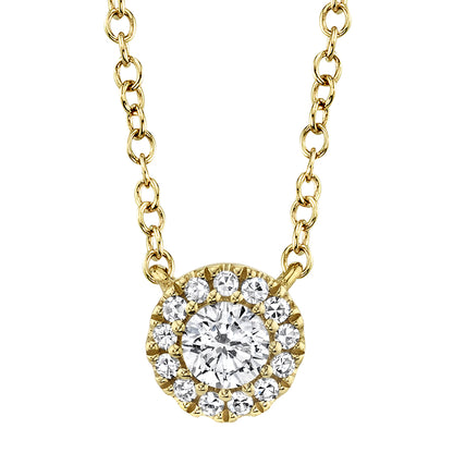 0.14Ct 14K Y/G Diamond Necklace