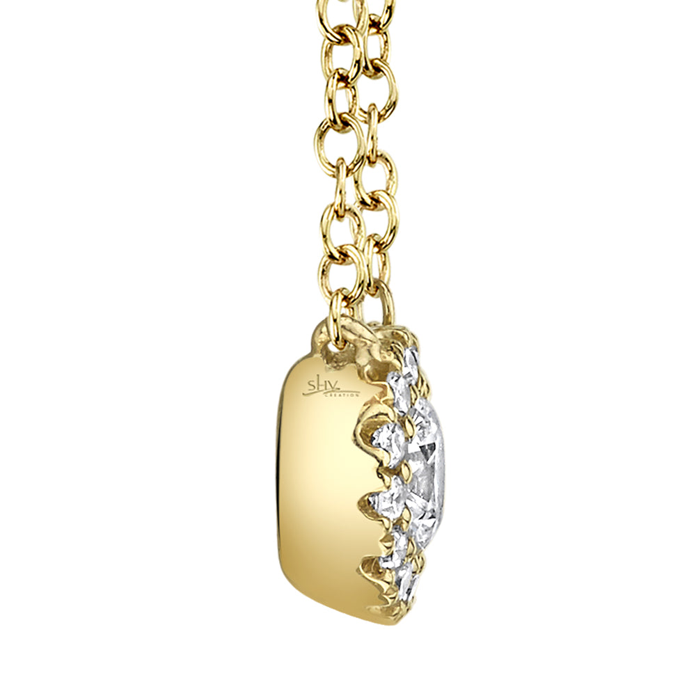 0.14Ct 14K Y/G Diamond Necklace