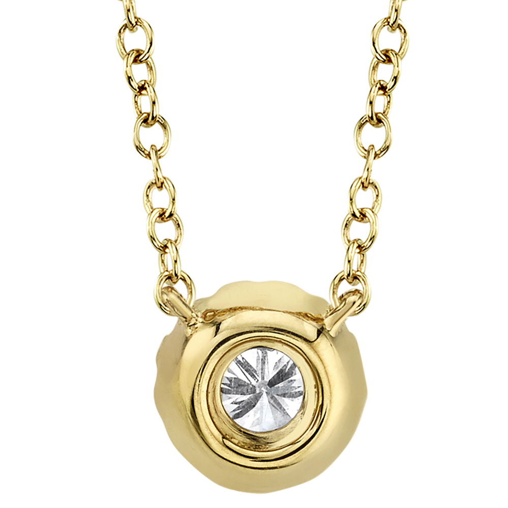 0.14Ct 14K Y/G Diamond Necklace