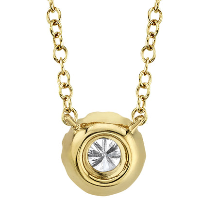 0.14Ct 14K Y/G Diamond Necklace