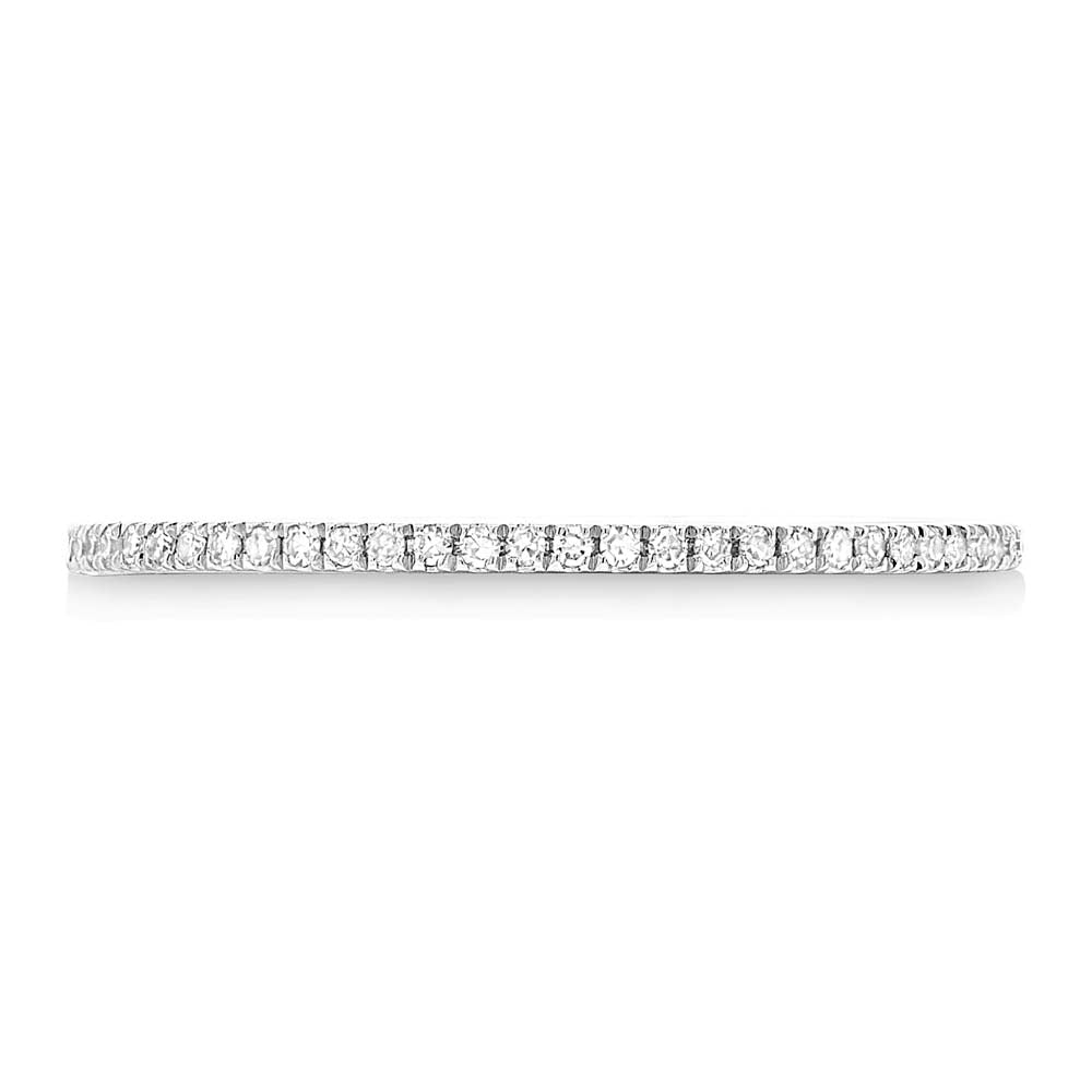 0.10Ct 14K W/G Diamond Lady's Band