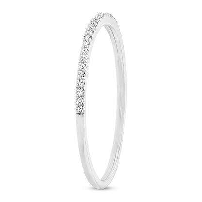 0.10Ct 14K W/G Diamond Lady's Band