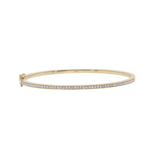 0.47Ct 14K Y/G Diamond Bangle