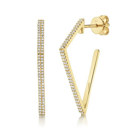 0.32Ct 14K Y/G Diamond Earring