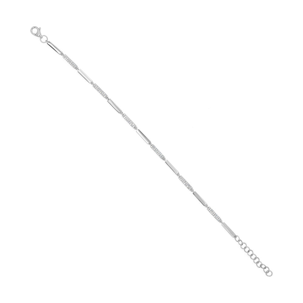 0.29Ct 14K W/G Diamond Bracelet
