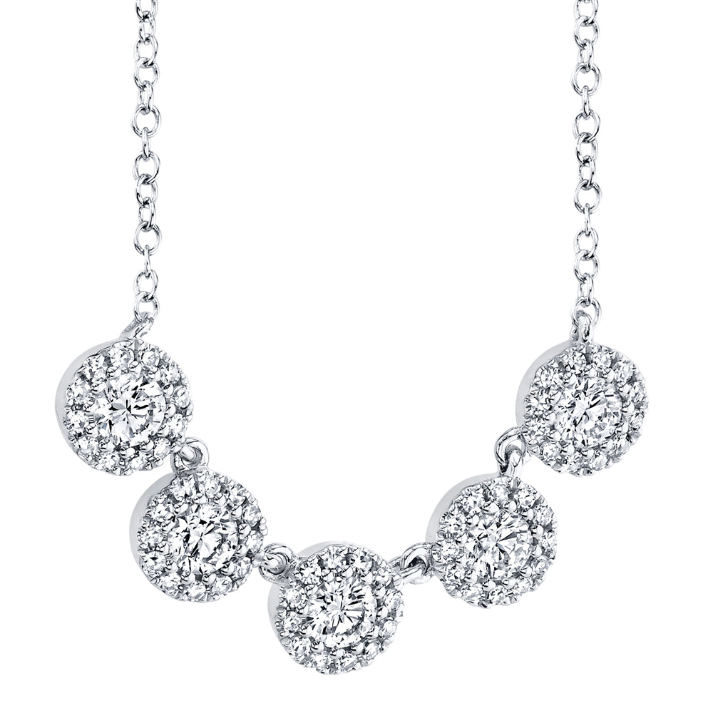 0.53Ct 14K W/G Diamond Necklace