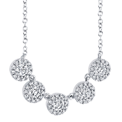 0.53Ct 14K W/G Diamond Necklace