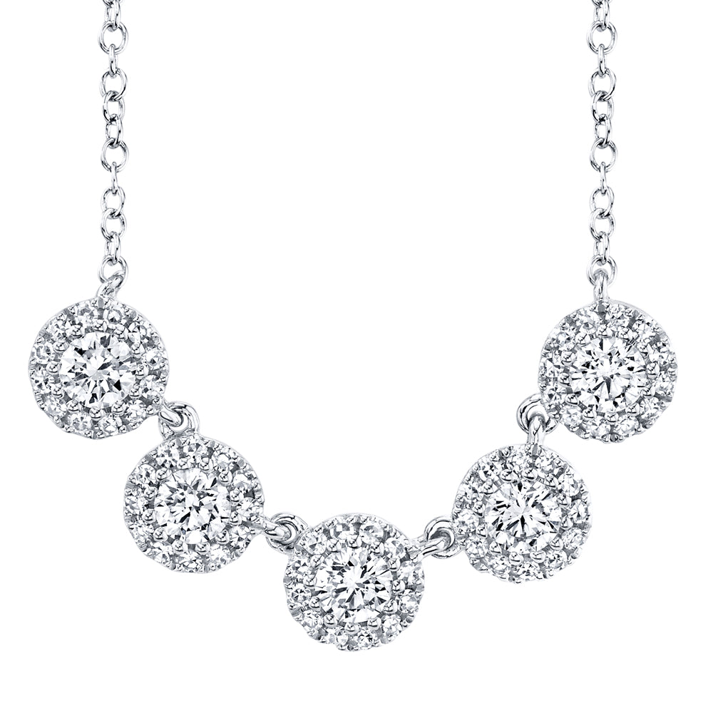 0.53Ct 14K W/G Diamond Necklace