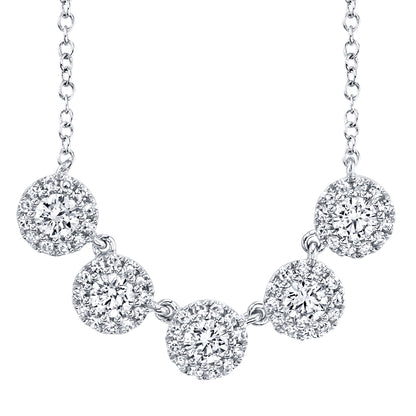 0.53Ct 14K W/G Diamond Necklace