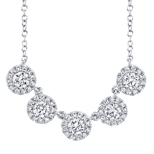 0.53Ct 14K W/G Diamond Necklace