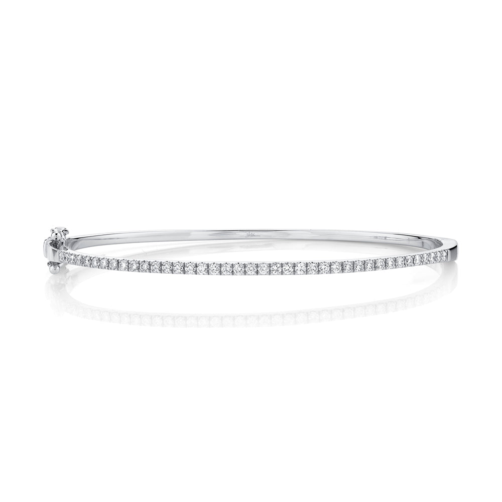 0.62Ct 14K W/G Diamond Bangle