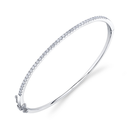 0.62Ct 14K W/G Diamond Bangle