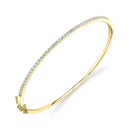 0.62Ct 14K Y/G Diamond Bangle