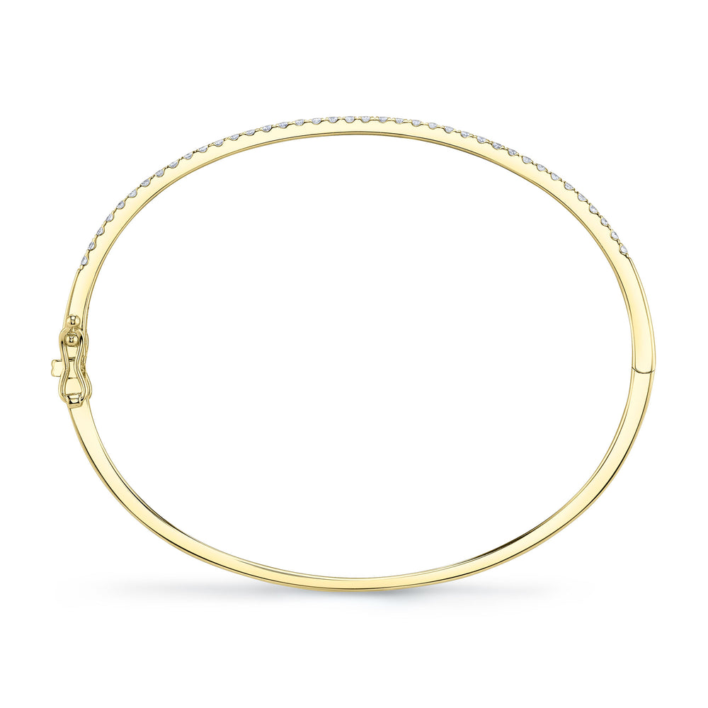 0.62Ct 14K Y/G Diamond Bangle
