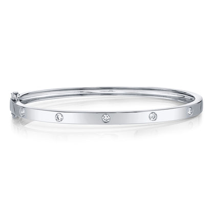 0.38Ct 14K W/G Diamond Bangle