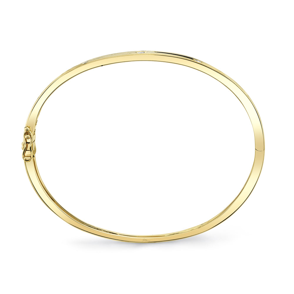 0.38Ct 14K Y/G Diamond Bangle