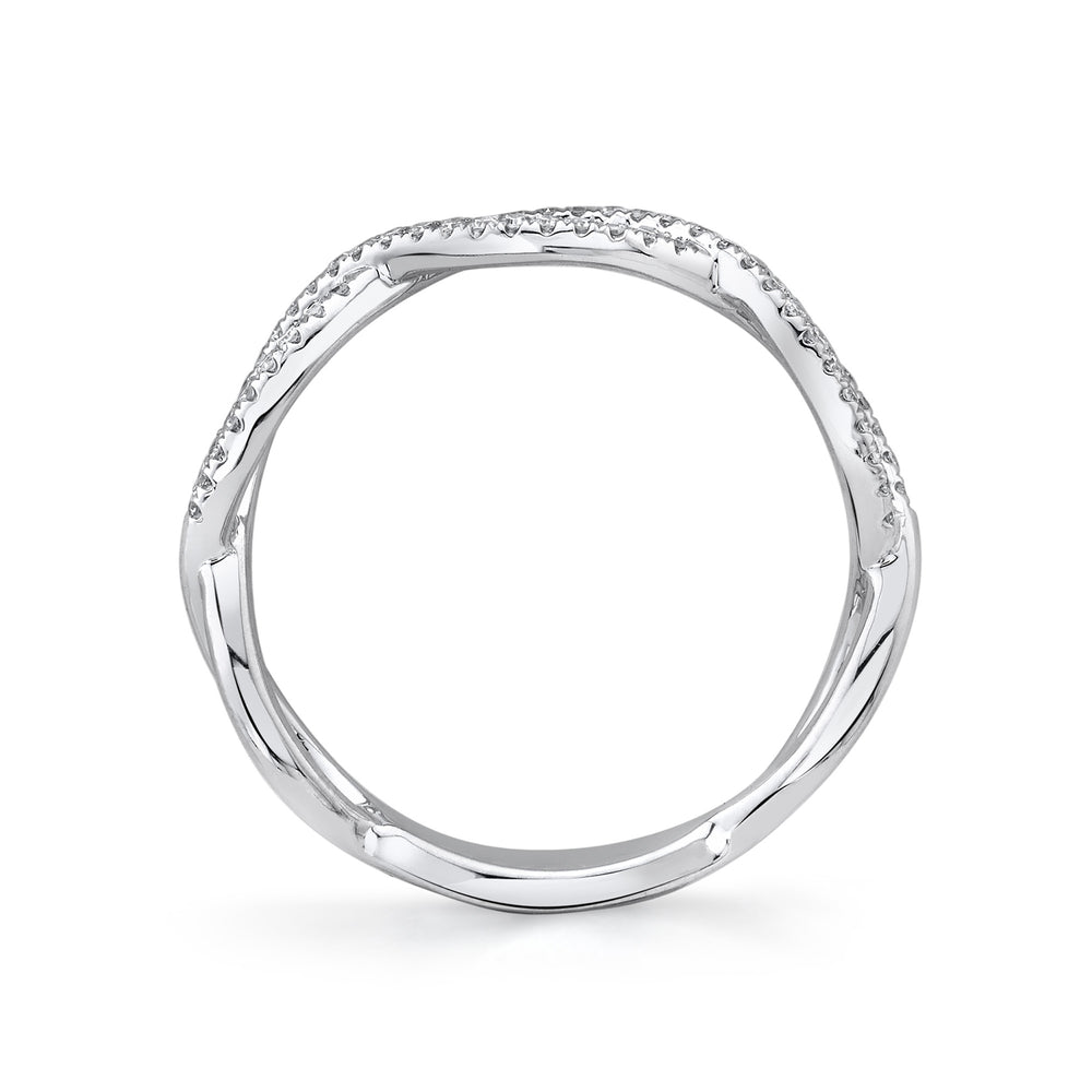 0.19Ct 14K W/G Diamond Infinity Ring