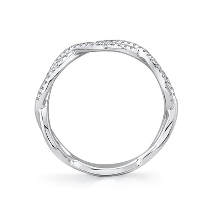 0.19Ct 14K W/G Diamond Infinity Ring