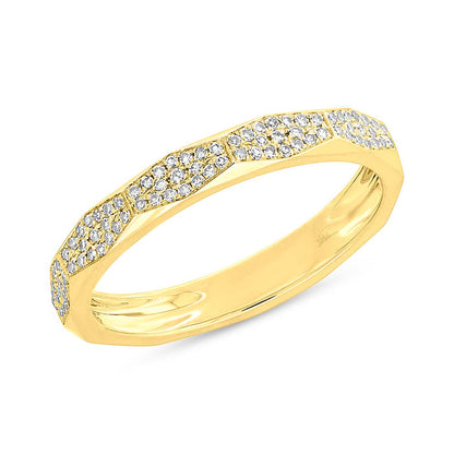 0.17Ct 14K Y/G Diamond Pave Lady's Ring
