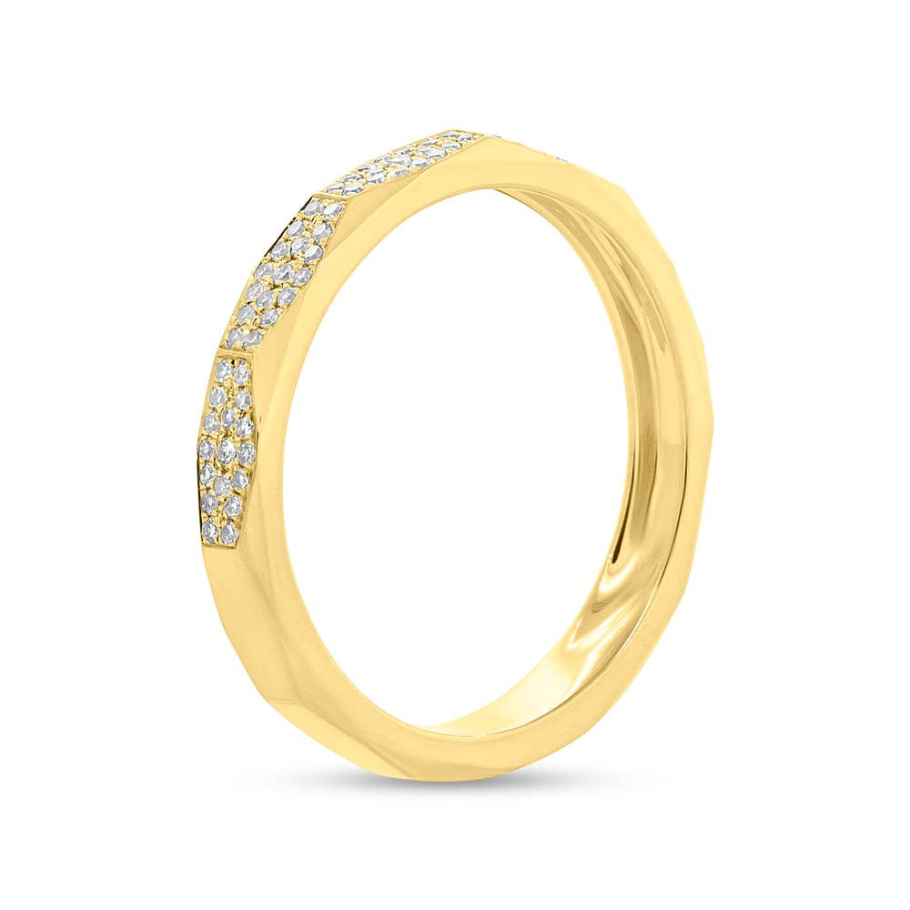 0.17Ct 14K Y/G Diamond Pave Lady's Ring