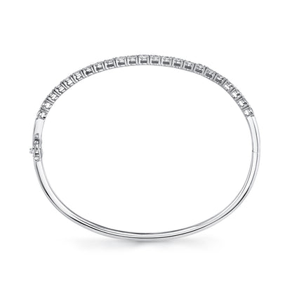 0.69Ct 14K W/G Diamond Bangle