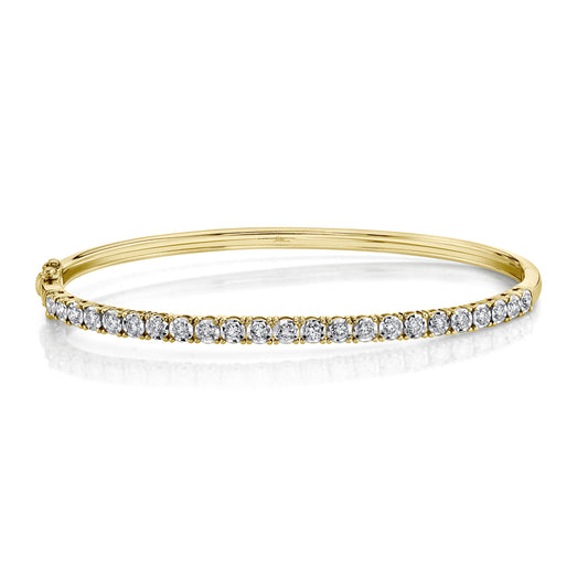 0.69Ct 14K Y/G Diamond Bangle