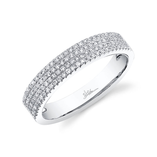 0.29Ct 14K W/G Diamond Pave Lady's Band