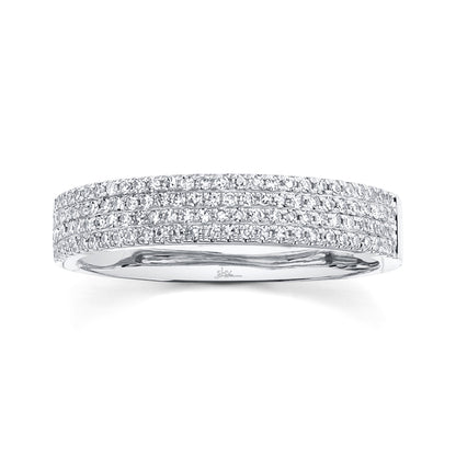 0.29Ct 14K W/G Diamond Pave Lady's Band