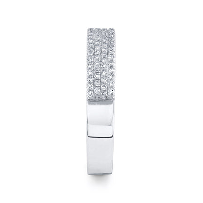 0.29Ct 14K W/G Diamond Pave Lady's Band