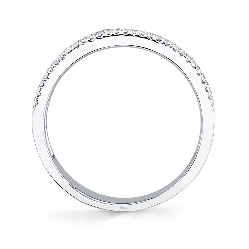 0.29Ct 14K W/G Diamond Pave Lady's Band