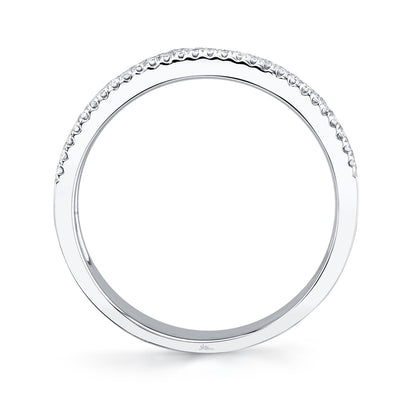 0.29Ct 14K W/G Diamond Pave Lady's Band